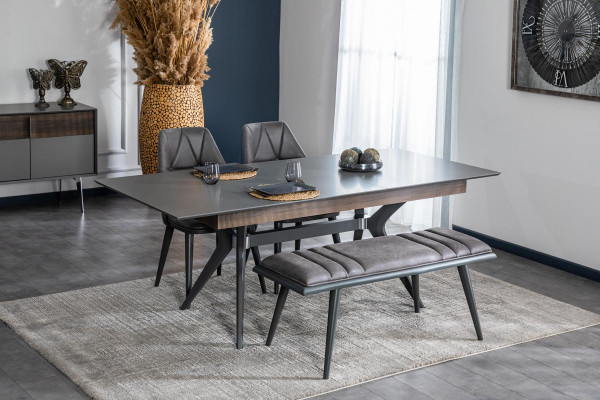 Gray Chair Designer Dining Chairs Seat Chair Armchair Textile Wood