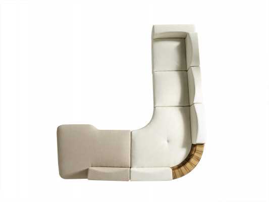 Corner sofa L-shape, living room, modern style, upholstered, wood, textile corner suite.