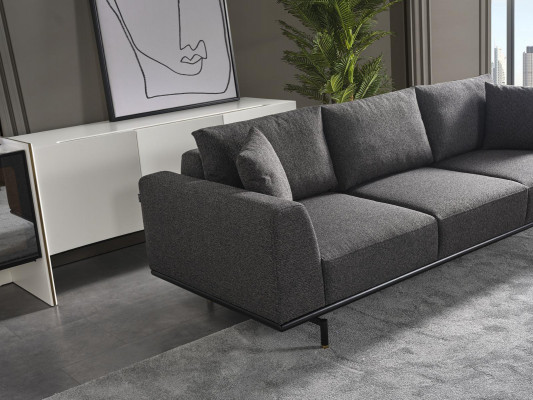 Living room sofa set 4+1 seater couch upholstery luxury furniture 3-piece couch