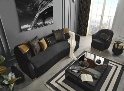 Complete Set Sofa Set 41 Seater Coffee Table Living Area 3-piece