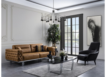 Living room sofa set 3+1 seater sofa couch sofas faux leather