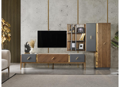 Wall unit TV stand bookshelf hanging cabinet modern new