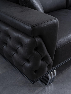 Living room sofa, 4-seater luxury designer couch, upholstered sofas, modern