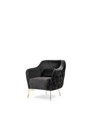 Living room armchair upholstery design modern sofas textile new luxury black