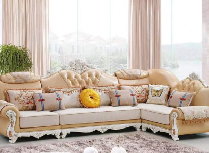 Living room corner sofa sofas L-shaped sofa corner luxury corner suite brown