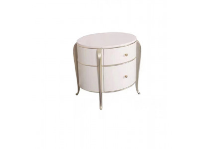 Round nightstand furniture wood luxury side white furniture nightstands