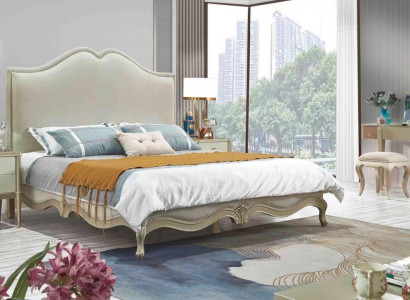 Bedframe Double Bed Frame Luxury Bed Wood Beds Beige Double Beds Hotel