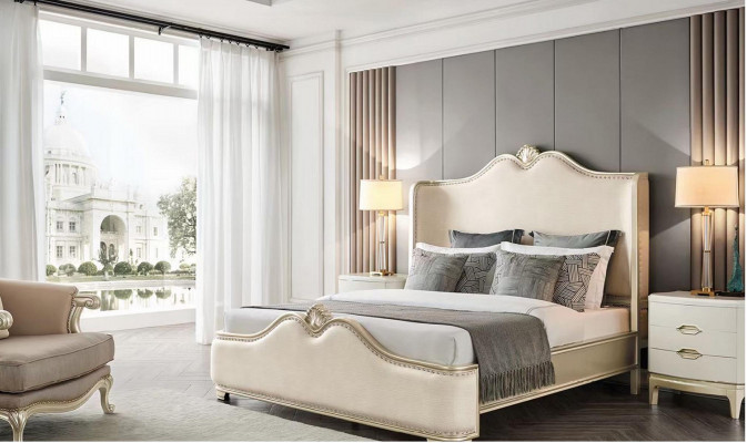 Luxury bed wood beds bed frame white double bedstead beds double beds