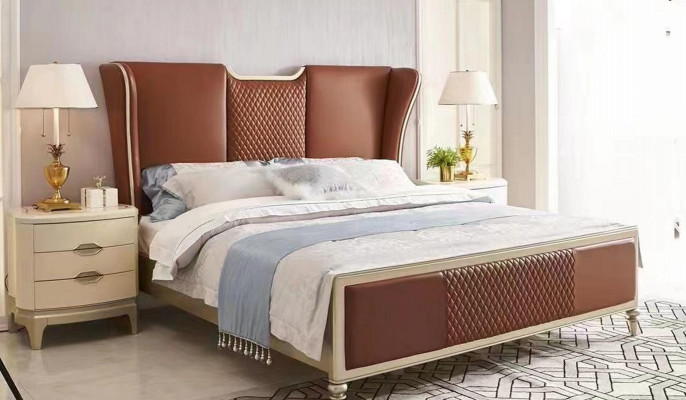 Luxury bedroom furniture 2x nightstands modern side tables 2-piece set