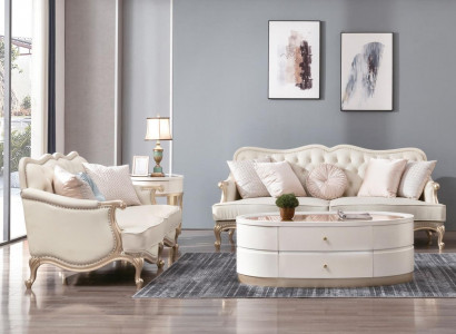Classic Chesterfield Couch 3+2 Seater Sofa Couches Furniture Beige