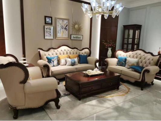 Sofa set 3+2+1 seating set design sofas upholstered couches Chesterfield
