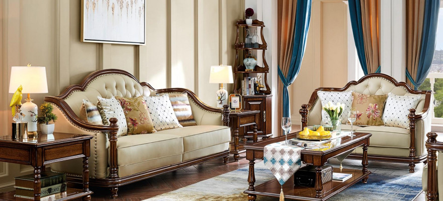 Classic design sofa set 3+2 seater suite sofa 2 piece set
