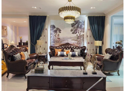 Luxury sofa set 3+1 seater set armchair sofas seating living room