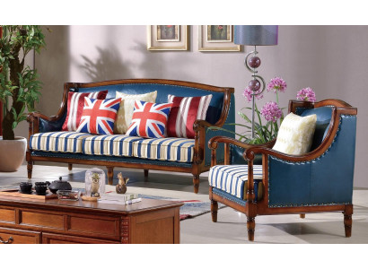 American furniture sofa set USA set 3+1 seater three-seater armchair