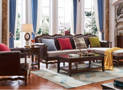 American Furniture 1800 Style Colonial Style Living Room Furniture Sofa Set