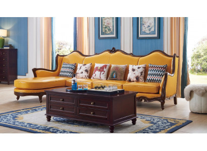 Classic Corner Couch Yellow Empire Couch Sofa Leather Sofa Sofas Couches