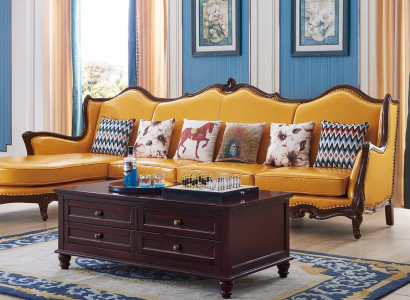 Classic Corner Couch Yellow Empire Couch Sofa Leather Sofa Sofas Couches