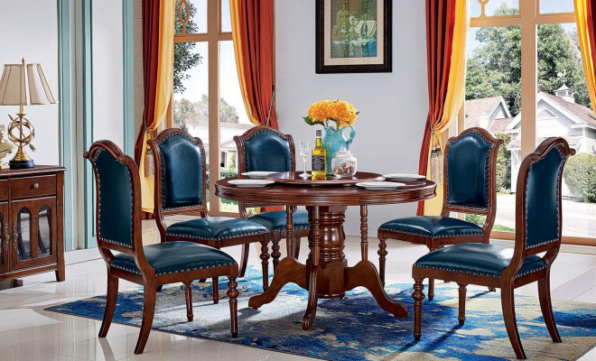 Tables Round Furniture Dining Room Dining Table Luxury Round Table Solid Wood