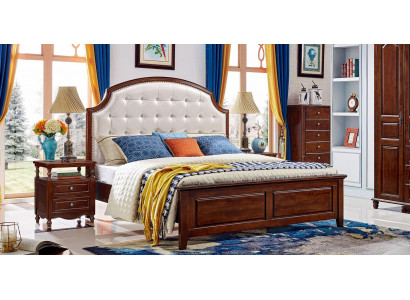 Bed Furniture Wood Design Beds Solid Wood Double Bed Bedroom Classic
