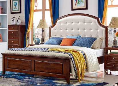 Luxury 3-Piece Set: Bed, 2 Nightstands; Bedroom Beds, Wooden Bed Frame