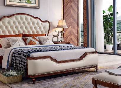 Bedroom bed 180x200, 2 bedside tables, 3-piece luxury bedroom set