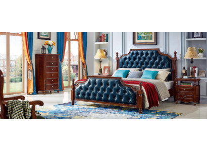 Bedroom Set Design Bed 2x Nightstands Classic Luxury 3-piece.