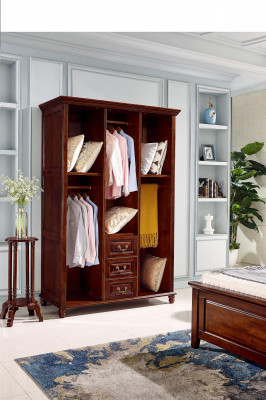 Wardrobe Bedroom Wood Classic Design Furniture Cabinets New
