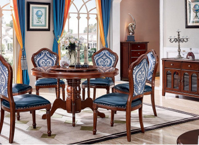 Dining Room Round Tables, Dining Table Design, Table Furniture, Solid Wood, Luxury