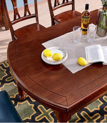 Dining Set Complete Set Dining Table + 6 Chairs Dining Room Group Wood Table