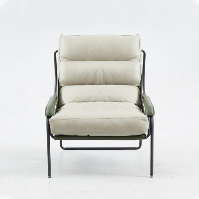 Armchair + Ottoman Set Luxury Relax Single-Seater Furniture Chair Footstool 2-piece.