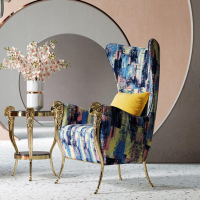 Luxury armchair single-seat couch furniture hotel reception office decor