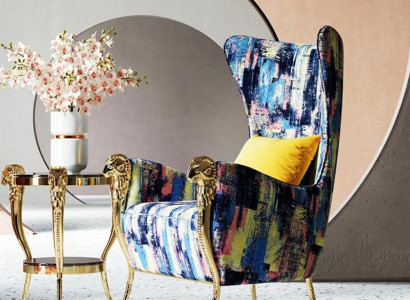 Armchair, wingback chair, couches, furniture, television design, furniture, interior decoration.