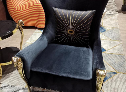 Luxury armchair couch upholstery furniture single seater couches sofa wingback chair