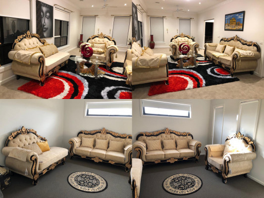 Classic Chesterfield Sofa Baroque Style Sofa Set Group 3-piece Sofas.