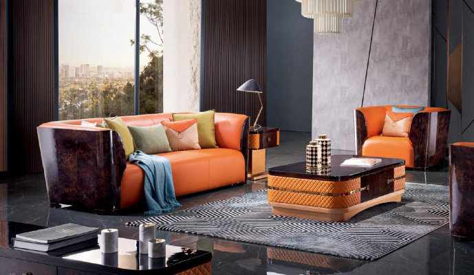 Classic suite 3+2+1 seater sofa set upholstered couch sofa 100% leather