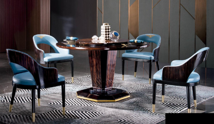 Designer furniture dining room set round dining table + 4 chairs table set