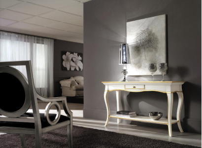 Console bedside table bedroom side table modern design furniture wood white new