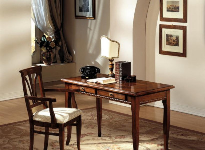 Table Desk Secretary Desks Italian Furniture Chair Set Office 2-piece