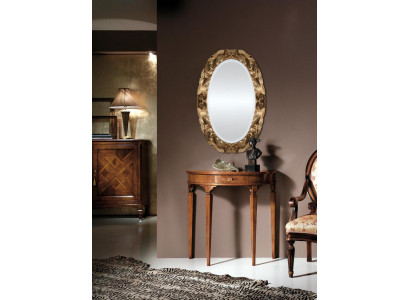 Console table sideboard with mirror luxury furniture set console 2-piece. Made in Italy