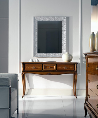 Console bedside table bedroom side table modern design furniture wood brown