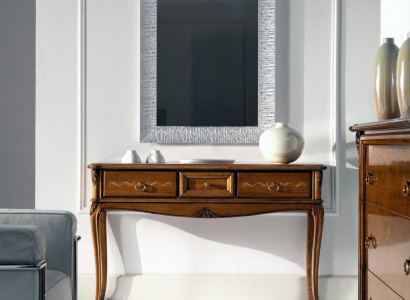 Console bedside table bedroom side table modern design furniture wood brown