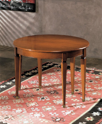 Dining table luxury round table solid wood Italy new dining room tables round furniture