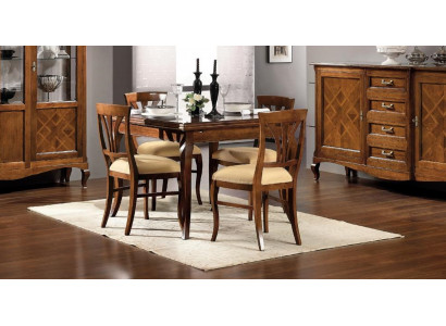 Dining table, antique style, solid wood furniture, Italian dining tables, wooden tables