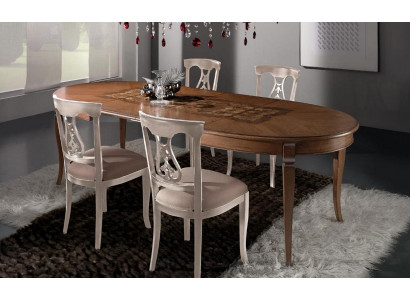 Dining room set dining group classic real wood 4-piece set chair ensemble 4x chairs
