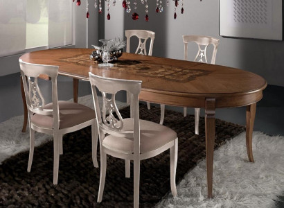 Dining room set dining group classic real wood 4-piece set chair ensemble 4x chairs