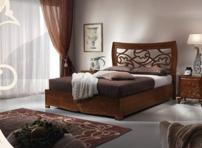 Double bed beds bed frame bed wood double bedroom brown modern 160x200