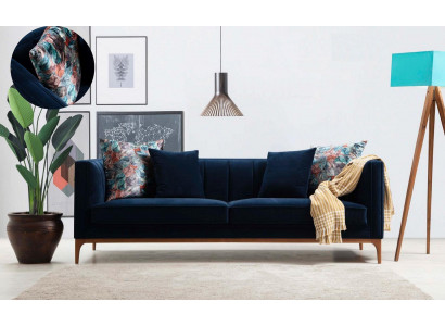 Three-seater sofa, 3-seater sofas, luxury seat, fabric, modern style, textile couches, furniture