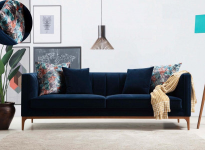 Three-seater sofa, 3-seater sofas, luxury seat, fabric, modern style, textile couches, furniture