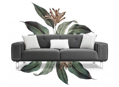 Luxury Sofa Design Three-Seater Modern Couch Gray Sofas Furniture Upholstery Loft New