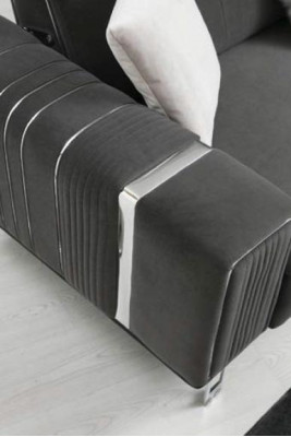 Luxury Sofa Design Three-Seater Modern Couch Gray Sofas Furniture Upholstery Loft New